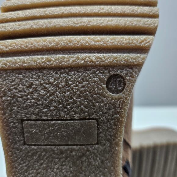 Cordani Finley Ankle Bootie Womens EU 40 Fango Tan Suede Platform Heel Lug Sole - Picture 13 of 14